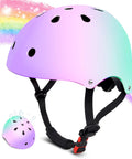 All Ages Kids Helmet For Boys And Girls Lightweight Ventilated Safety Gear in pastel colors with adjustable straps