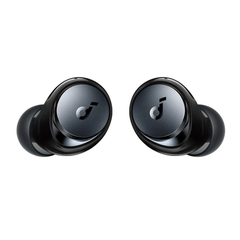 Space A40 Adaptive Active Noise Cancelling Wireless Earbuds With Up To 98 Percent Noise Reduction, All Day Battery With 50 Hour Total Playtime And 10 Hour Per Charge, Hi Resolution Sound, Comfortable Fit, And Wireless Charging Case