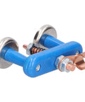 Heavy Duty Magnetic Welding Support Clamp With 36mm Spring Design features aluminum alloy and copper build, showing blue body and metal components.
