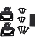Self Closing Cabinet Hinges Half Inch Overlay Matte Black Steel For Face Frame Kitchen Cupboard Doors With Installation Screws