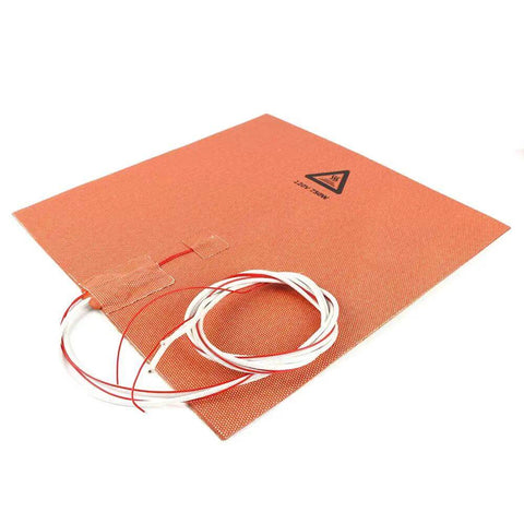 Beefed Up Silicone Heated Bed Mat For 3D Printers 120V 750W With NTC 100K Thermistor No Hole 300x300mm 12x12 In