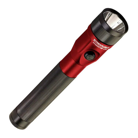 Ds Led Stinger Lite Flashlight Red With C4 LED Tech 160 Lumen Power Shockproof Durability, angled view