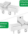 Heavy Duty Aluminum Curtain Track System 90cm Ceiling Or Wall Mount For Heavy Curtains And Sliding Panels In Black Finish, Adjustable 50cm To 600cm, Rustproof Waterproof With Stainless Steel Track For Built To Last Durable Home Or Office Use showing ceiling and wall mount options.