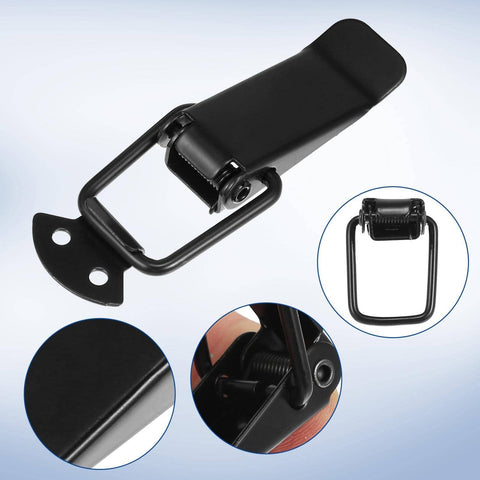 Heavy Duty Car Bumper Clips 4 Pack Quick Release Hasps For Trunk And Bumper Billet Steel Fasteners Universal Car Clip Kit Black