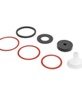 Brass Anti Siphon Sprinkler Valve Repair Kit For DIY Lawn Care Fixes Including Washers O Rings Poppets And Seals shown in detail view.