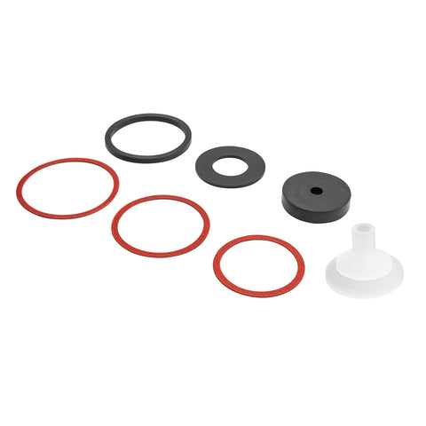 Brass Anti Siphon Sprinkler Valve Repair Kit For DIY Lawn Care Fixes Including Washers O Rings Poppets And Seals shown in detail view.
