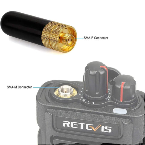 Dual Band VHF UHF Antenna For Handheld Radios SMA Female Short 5 cm Compact Antenna With 2.15dB And 3.0dB Gains VSWR Under 1.5 5 Pack Fits RA79