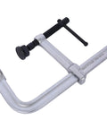 Heavy Duty F Clamp With Removable Swivel Pads And Deep 8 Inch Jaw For Serious Welding And Woodworking Projects That Need Real Grit And Grip To Hold Things Tight - profile view