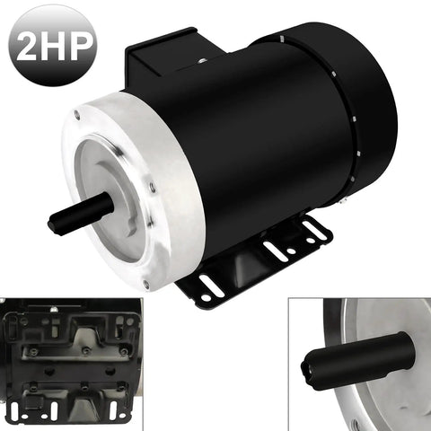 2HP Three Phase Electric Motor 3450 RPM For General Purpose Workhorse Use 60Hz 230V And 460V TEFC 56C Frame