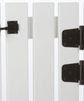 All In One Self Closing Gate Kit With Black Steel Hinges And Latch For Wood Vinyl And Steel Gates 50 Lb Capacity WeatherGuard Protection