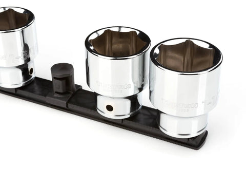 Three Quarter Inch Drive 18 Inch Socket Rail With 10 Clips Twist To Lock Socket Holder Black OSR33210 Made In USA
