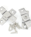 360 Degree Rotating Stainless Steel Concealing Hinges for Door Pivot Easy Install Rust Resistant and Corrosion Proof Heavy Duty 2 Pack