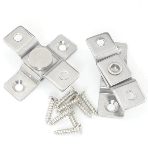 360 Degree Rotating Stainless Steel Concealing Hinges for Door Pivot Easy Install Rust Resistant and Corrosion Proof Heavy Duty 2 Pack