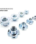 Beefy Four Claw T Nuts 10 Pieces Thickened Steel Furniture Fasteners For Wood Bed Cabinet Sofa Speaker Mounts M10x16