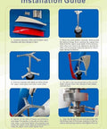 Installation guide for Compact Vertical Wind Turbine Kit With Charge Controller For Home, Boat And Worksite Power, 48V White Helix Design
