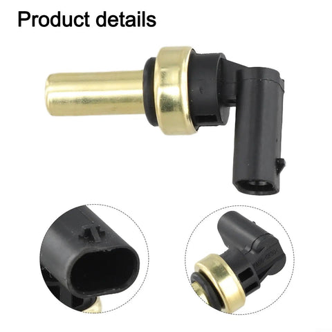 Engine Coolant Temperature Sensor 12641073 For Buick Encore Chevrolet with brass and plastic components for under hood installation.