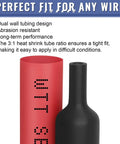 Pro Grade Heat Shrink Tubing Kit With Adhesive Lined 3 To 1 Ratio Marine Grade Shrink Wrap black and red tubing sample