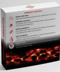 Grey Self Stick High Temp BBQ Gasket For Smokers, 15 Feet Long, 1/2 In By 1/8 In Size, Nomex Fiber Blend, Ultra Durable Heat Resistant Seal, Easy Peel And Stick Gasket, Perfect For Smoker Grill And Oven Seals. box packaging