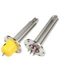 Rock Solid 380V Electric Water Heater Immersion Heating Element With Round Flange And 115MM Opening, stainless steel heating elements.