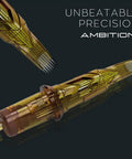 Tattoo Cartridges No 8 Bugpin 11RL Needle Set Disposable 20Pcs, golden cartridge, precision tips, for rotary tattoo machine