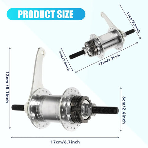 Coaster Brake Rear Hub For Bicycle 36 Hole Bike Hub With Easy Installation Backwards Brake Multi Function Rear Hub For Fixed Gear