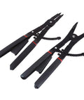 Heavy Duty Pro Grade Snap Ring Pliers Set With Internal And External Circlip Pliers 16 Inch Tool Kit Removable Tips. 