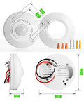 Ceiling Motion Sensor Light Switch With 360 Degree Occupancy Sensor 10A 120V Hardwired High Sensitivity PIR Detector components