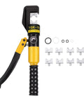 Heavy Duty Hydraulic Crimping Pliers With Electric Terminals Machine Crimper Press Cable Lug Kit with ergonomic grips and dies.