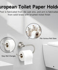 Complete Four Piece Bath Accessory Set With A 24 Inch Towel Bar Toilet Paper Holder Towel Ring And Robe Hook In Brushed Nickel