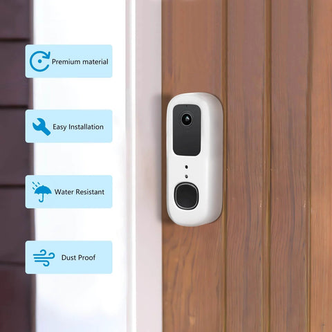 Anti Theft Doorbell Bracket For Arlo Video Doorbell 2K 2nd Gen, Easy No Drill Mount, Weatherproof Protection For Homes