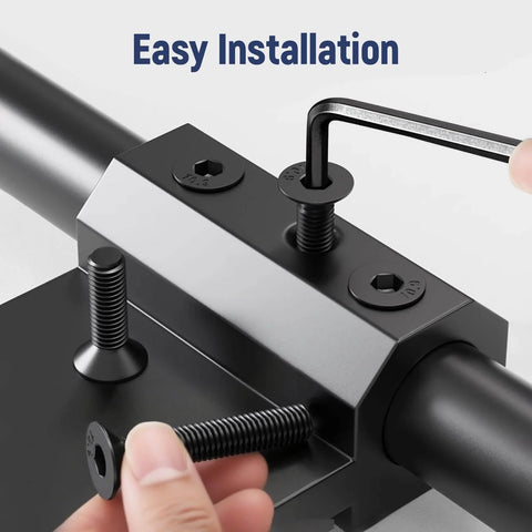 Close-up of 20 Pcs No 8-32 Flat Head Socket Cap Screws Pro Grade Beefy Alloy Steel 10.9 Countersunk Bolts being installed with Allen key.