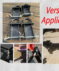 Collage of 20Pcs R Clips Retaining Cotter Pins TYHI Built To Last Heavy Duty Zinc Plated Hairpin Assortment Kit in use