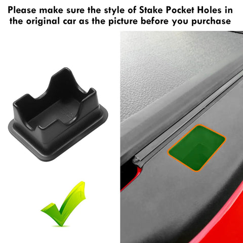 Ram 1500 Stake Pocket Covers Set Of 2 For Dodge Ram 2019 2020 2021 2022 2023 2024 2025 2026 displayed with truck bed rail