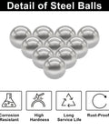 300 Piece Precision Steel Bearing Balls 5.5mm 0.22 Inch High Grade Carbon Steel For Auto Bike And Machine Shop Use Durable Low Friction Bearings Set Premium, steel balls with corrosion and rust resistance icons