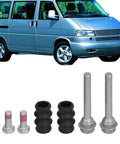 Upgrade Your Ride With Premium Rear Brake Caliper Slider Pins Guide Bolts Kit BCF1346B Fit For Volkswagen Transporter T4 Corrosion Resistant Smooth Driving Restore Factory Feel Easy Install, VW T4 brake hardware kit with bolts and boots