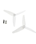 Two Pack White Tail Rotor Assembly For 230S V2 RC Helicopter Replacement Parts BLH1404 with screws and washers, one smooth, one matte
