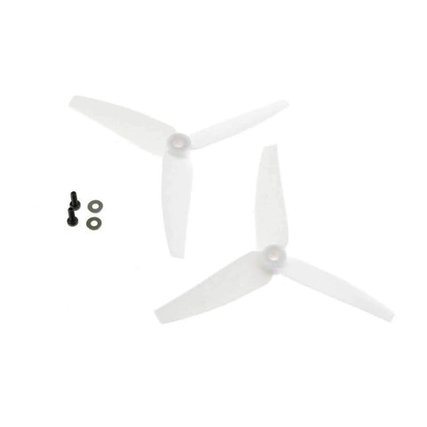 Two Pack White Tail Rotor Assembly For 230S V2 RC Helicopter Replacement Parts BLH1404 with screws and washers, one smooth, one matte
