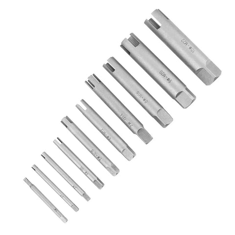DIY Friendly 10 Piece Steel Broken Head Screw Remover Kit Tap Extractor Set For Stripped Screws And Bolts No Drill Needed High Speed Steel