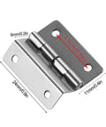 Heavy Duty Ball Bearing Door Hinges Set of 10 Tri Fold Hinges for Vintage Wooden Chests and Cupboards Stainless Steel Build With Quiet Close and Smooth Operation Tough as Nails for Everyday Use 24mm hinge