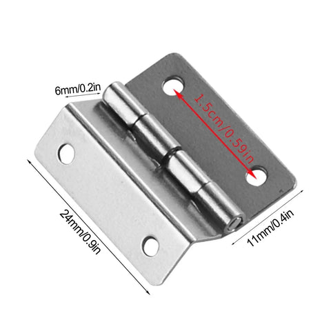 Heavy Duty Ball Bearing Door Hinges Set of 10 Tri Fold Hinges for Vintage Wooden Chests and Cupboards Stainless Steel Build With Quiet Close and Smooth Operation Tough as Nails for Everyday Use 24mm hinge