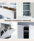 Push To Open Cabinet Latch Kit Magnetic Drawer Catch With Strong Hold Handle Free Cabinet Hardware 2 Pack For Seamless Soft Open And Modern No Knob Design installed on white cabinet doors
