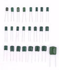 Value Packed Polyester Film Capacitor Assortment Kit With 700 Pieces Across 24 Values In Clear Box 0.22nF To 470nF Range Non Polar Radial