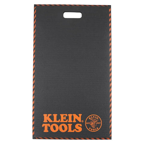 Heavy Duty Kneeling Pad For Trades Pros With Handy Handle Large Soft Thick Closed Cell Foam Knee Cushion 1 Inch NBR Foam For All Day Comfort And Long Lasting Protection On Worksites with brand logo and handle.