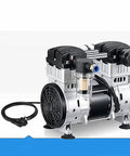 Heavy Duty Oil Free Silent Vacuum Pump, compact design, integrated air filter, reliable suction for lab and industrial use.