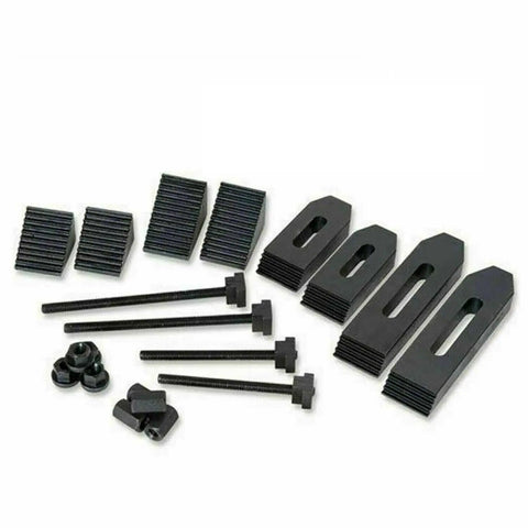24 Piece M6 Clamp Kit Set For Rotary Tables Milling Tables Face Plates And Vertical Slides Heavy Duty Pro Grade Epoxy Black Finish