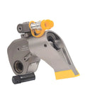 Heavy Duty Hydraulic Torque Wrench With Square Drive made from strong aircraft alloy with swivel manifold for industrial use.