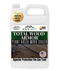 Container of All In One Plant Based Wood Sealer And Stain For Outdoor Decks Fences And Furniture No Mess Easy To Use Deep