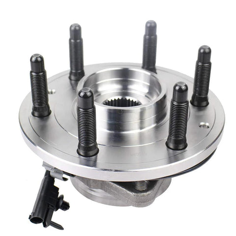 Front view of Pair Front Wheel Hub Bearing Assembly for 2007 to 2014 Cadillac Escalade ESV Suburban 1500 Tahoe Yukon XL 1500