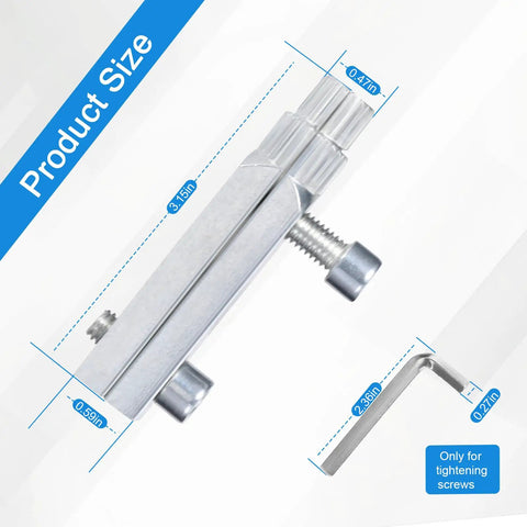 Easy Out Stripped Screw Extractor Set For One Half Inch To One Inch Damaged Screws Bolts And Broken Pipes size diagram