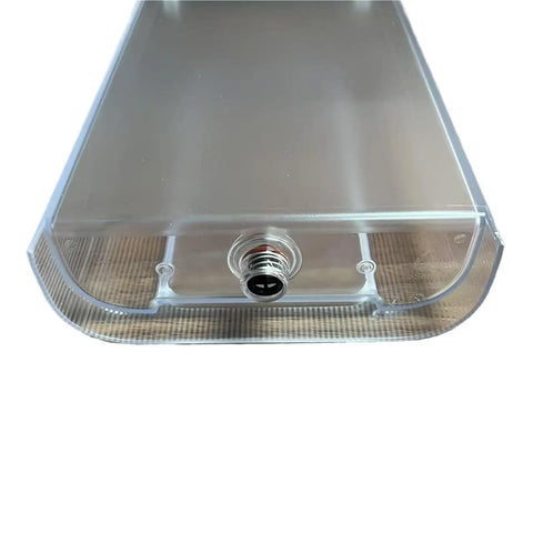 Clear View Water Tank With Cover For F111 EN500 Capsule Espresso Machines Universal Replacement Reservoir, front view.